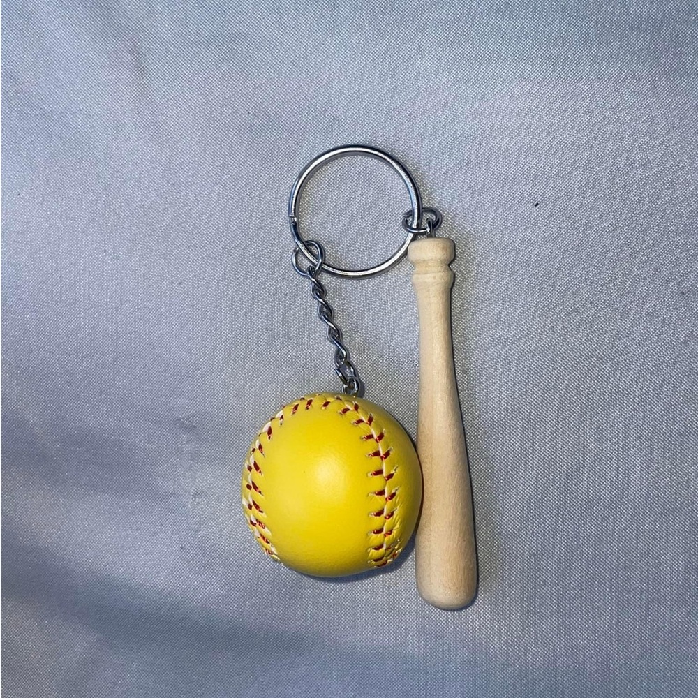 Softball Keychain